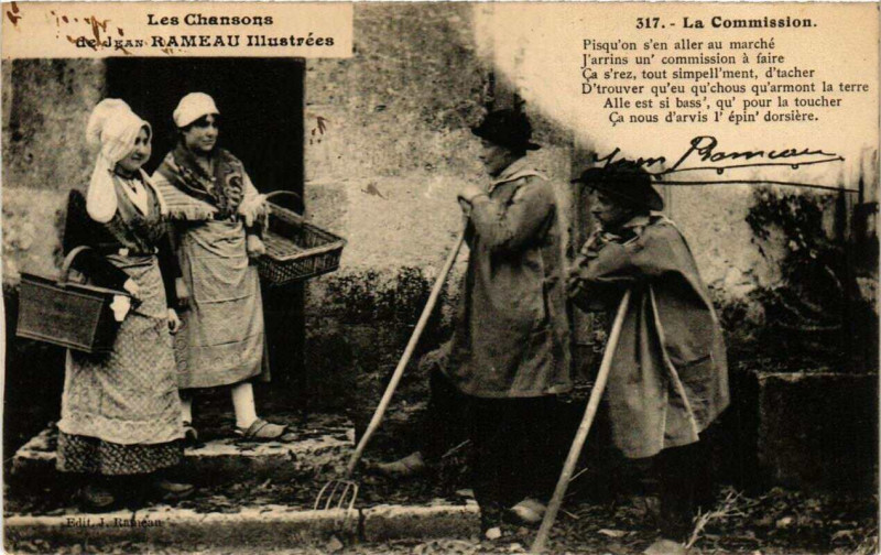 Carte postale ancienne La Commission