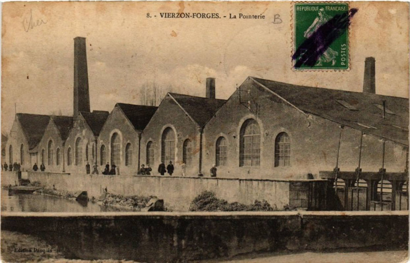Carte postale ancienne Vierzon-Forges La Pointerie à Vierzon
