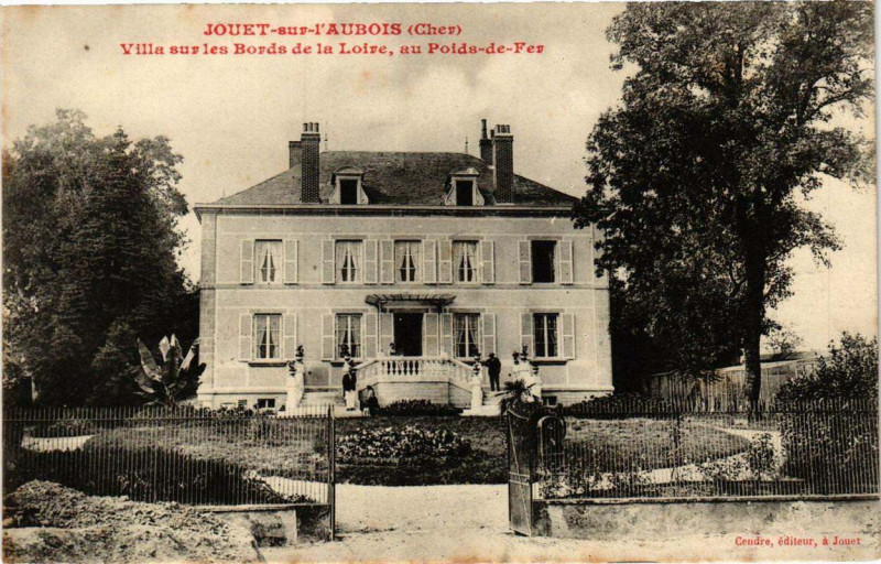 Carte postale ancienne Jouet-sur-l'Aubois Villa sur les Bords de la Loire, au Poids-de-Fe à Jouet-sur-l'Aubois