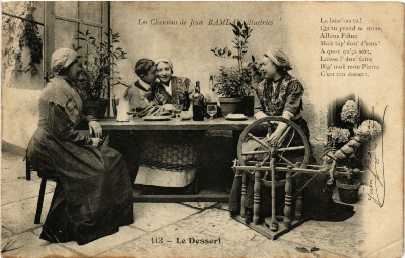 Carte postale ancienne Le Dessert