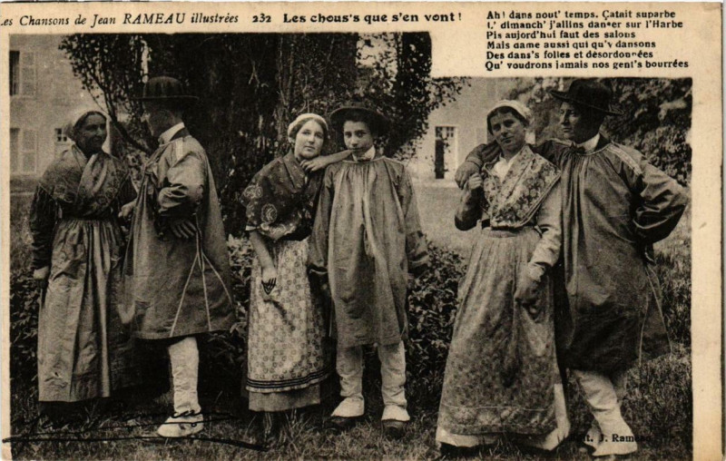 Carte postale ancienne Les chous's que s'en vont