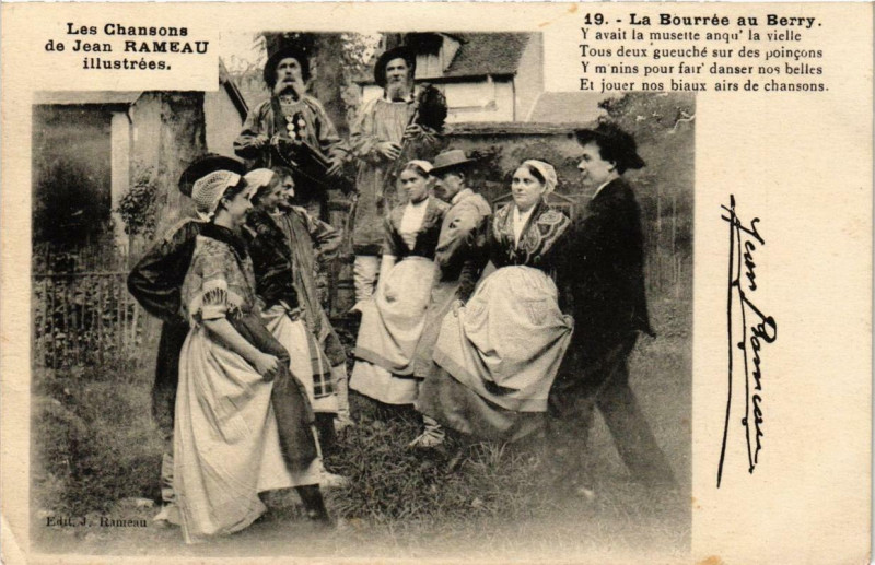 Carte postale ancienne La Bourrée au Berry