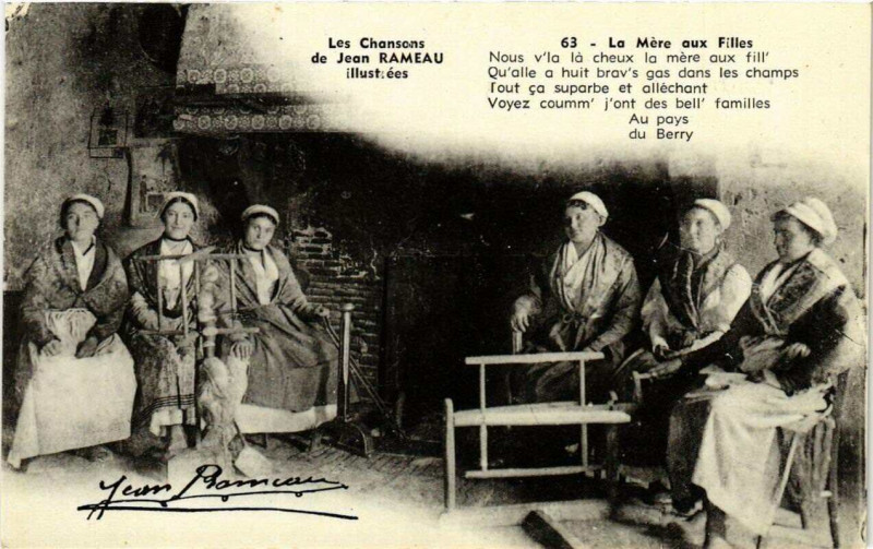 Carte postale ancienne La Mere aux Filles