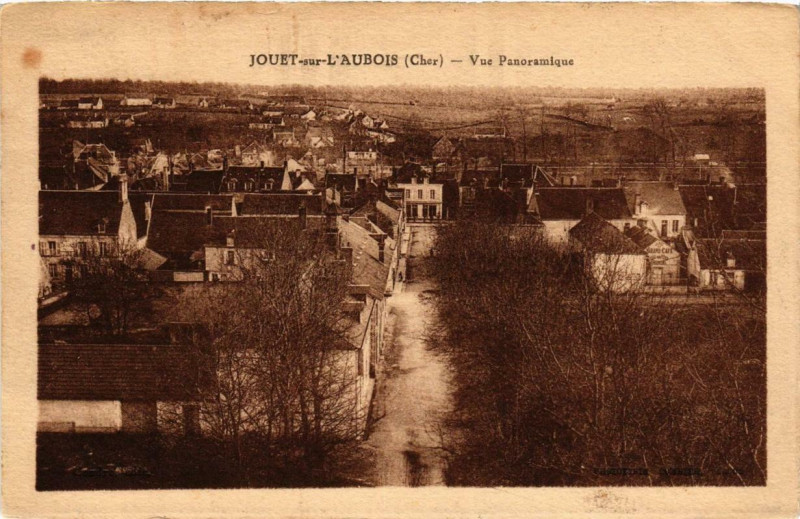 Carte postale ancienne Jouet-sur-l'Aubois Vue Panoramique à Jouet-sur-l'Aubois