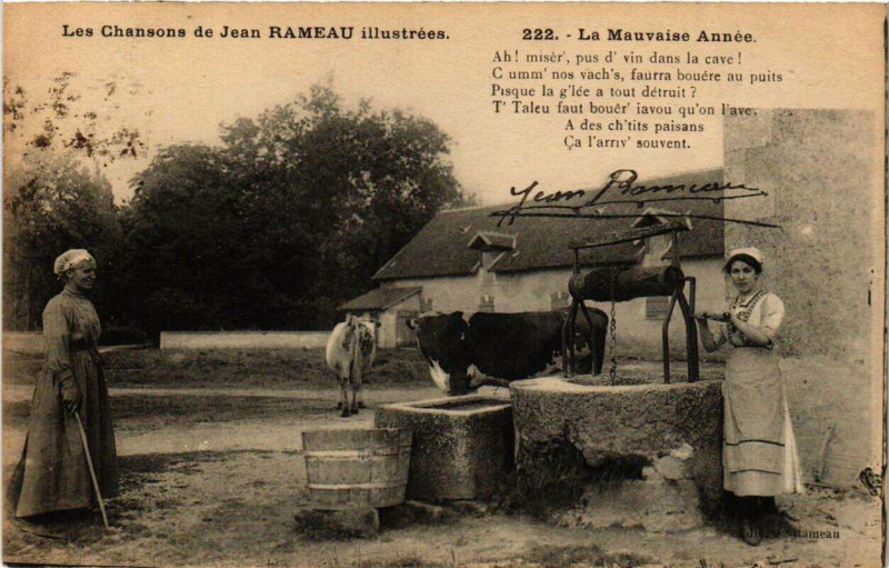 Carte postale ancienne La Mauvaise Année