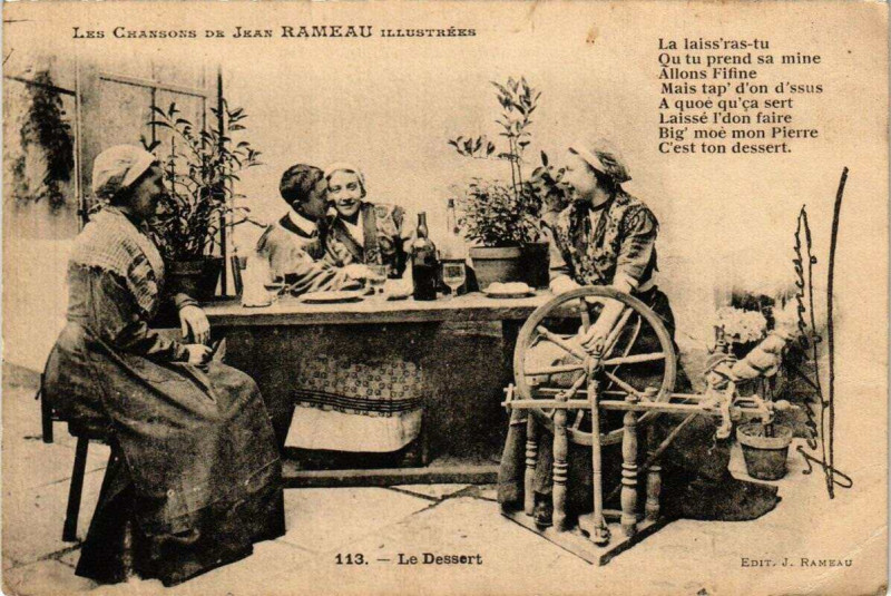 Carte postale ancienne Le Dessert
