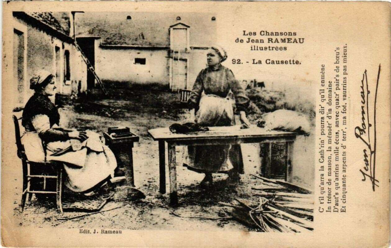 Carte postale ancienne La Causette