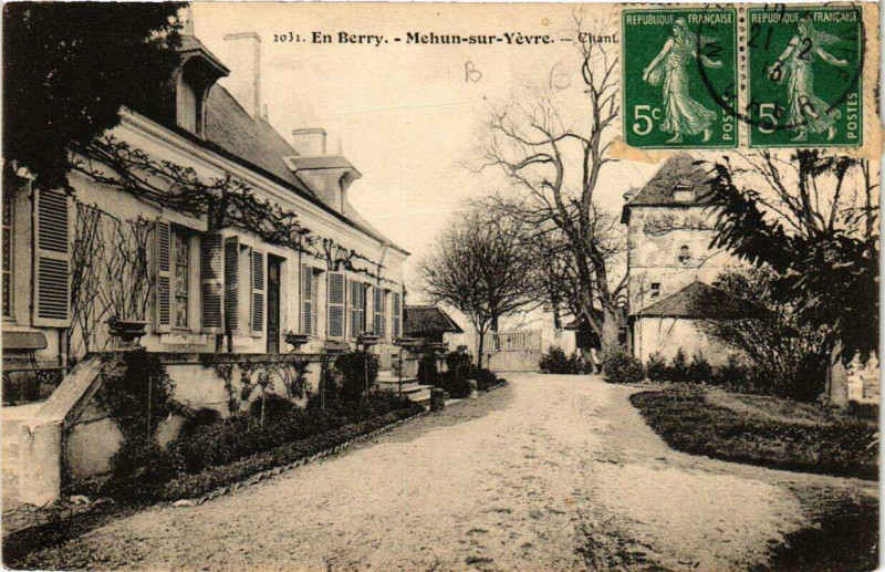 Carte postale ancienne En Berry Mehun-sur-Yevre Chan. à Mehun-sur-Yèvre