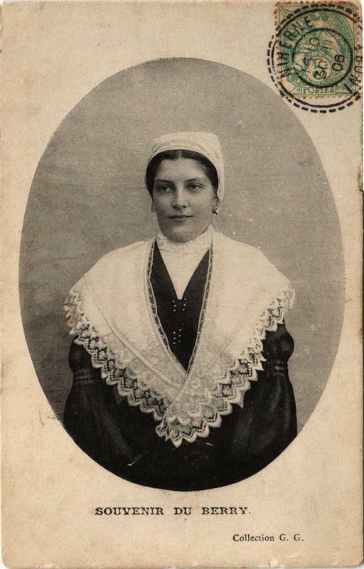 Carte postale ancienne Souvenir du Berry