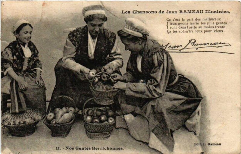 Carte postale ancienne Nos Gentes Berrichonnes