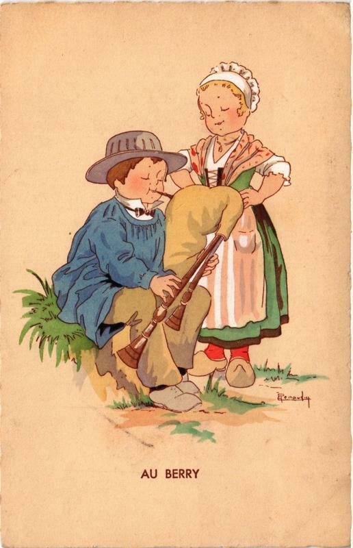 Carte postale ancienne Au Berry