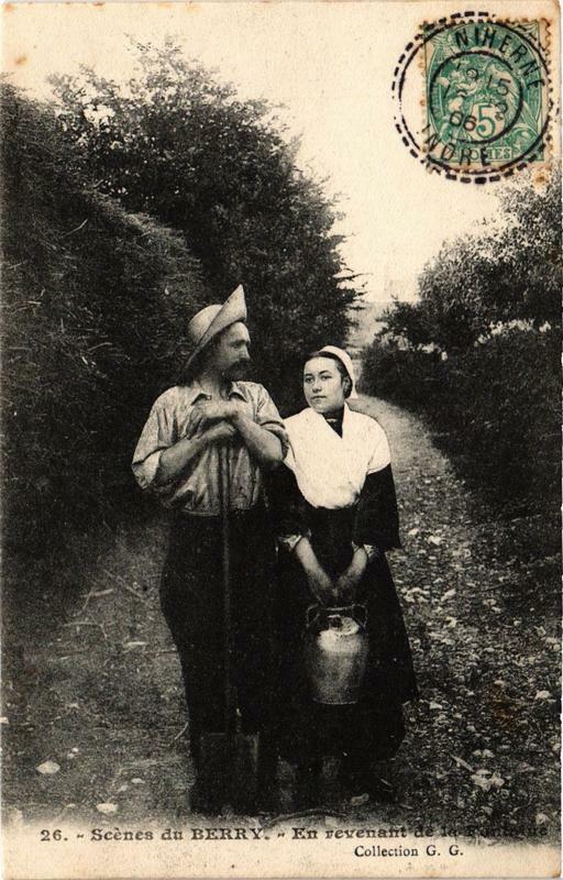 Carte postale ancienne Scenes du Berry