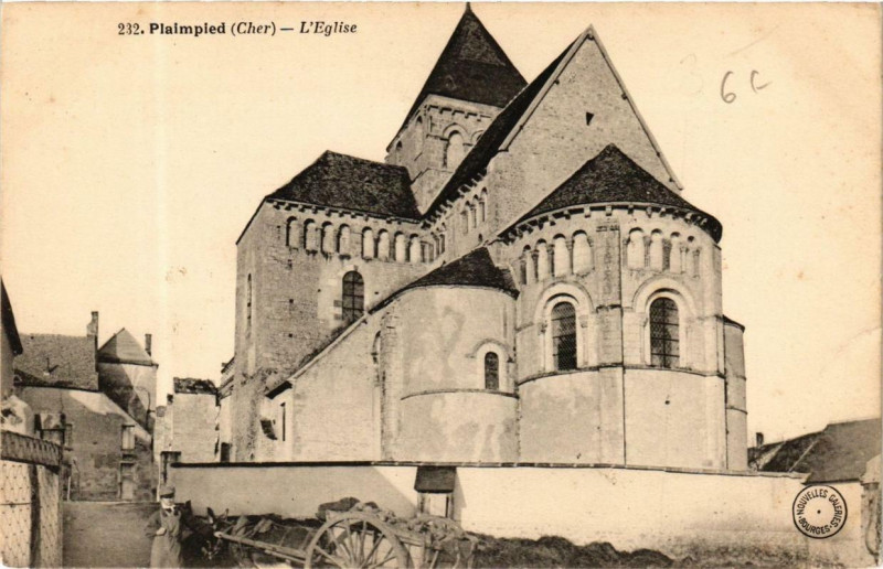 Carte postale ancienne Plaimpied Eglise