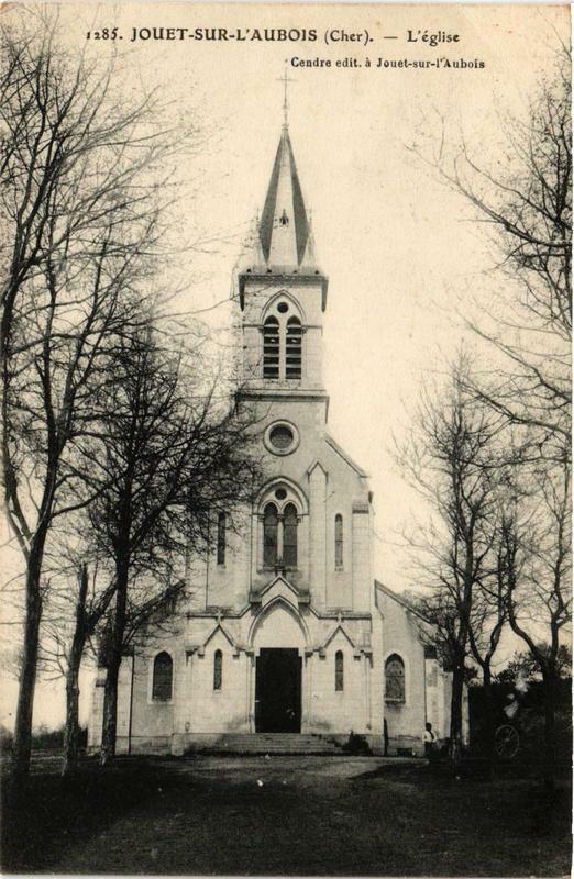 Carte postale ancienne Jouet-sur-l'Aubois Eglise à Jouet-sur-l'Aubois