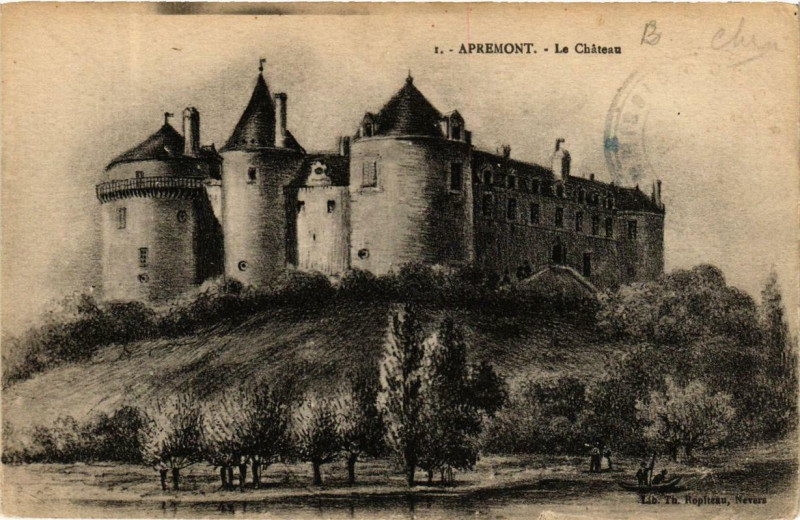 Carte postale ancienne Apremont Le Chateau