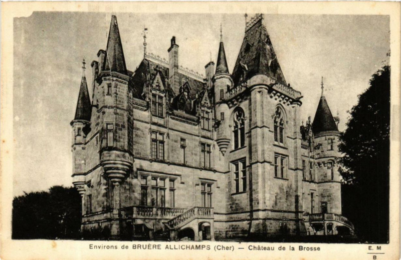 Carte postale ancienne Env. de Alliachamps Chateau de la Brosse