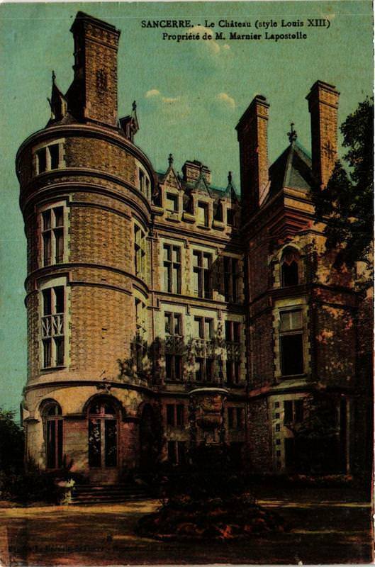 Carte postale ancienne Sancerre Le Chateau - Propriete de M. Marnier Lapostelle à Sancerre