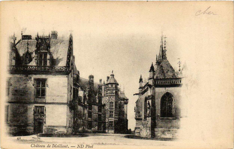 Carte postale ancienne Chateau de Meillant à Meillant