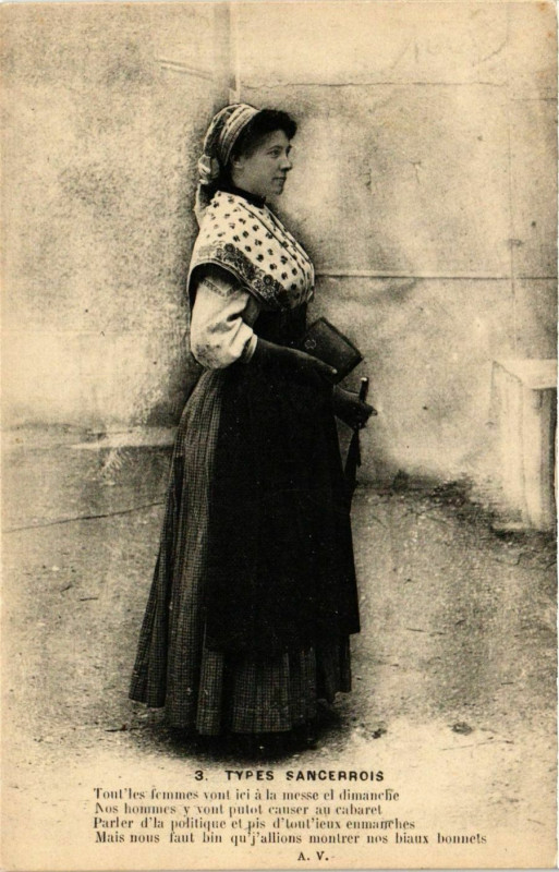 Carte postale ancienne Types Sancerrois