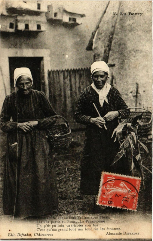 Carte postale ancienne Au Berry