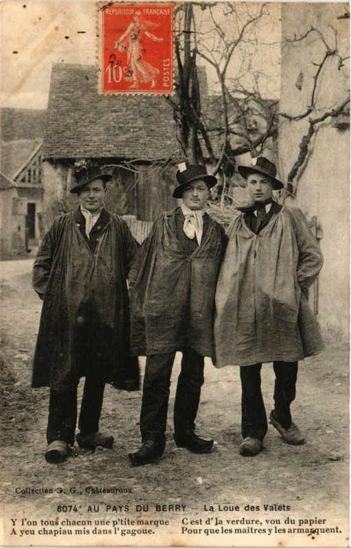 Carte postale ancienne Au Pays du Berry - La Loue des Valets