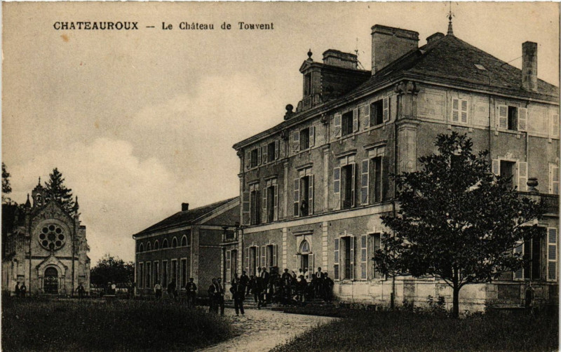 Carte postale ancienne Chateauroux - Le Chateau de Touvent à Châteauroux