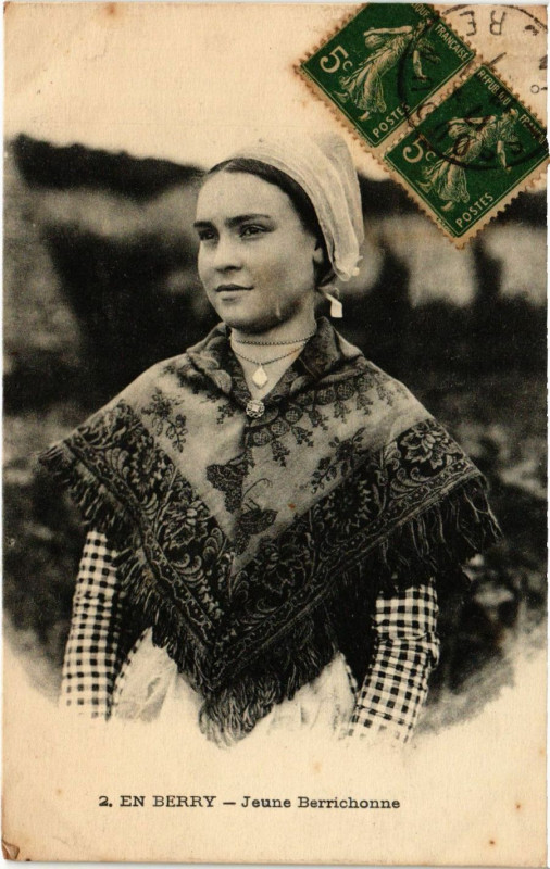 Carte postale ancienne En Berry - Jaune Berrichonne