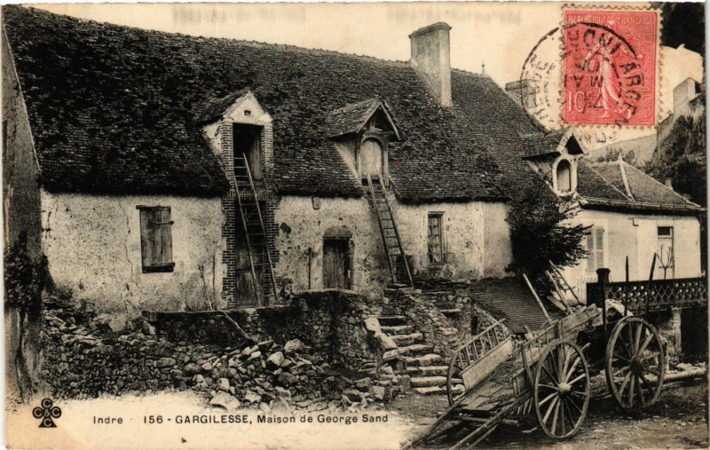 Carte postale ancienne Gargilesse Maison de George Sand