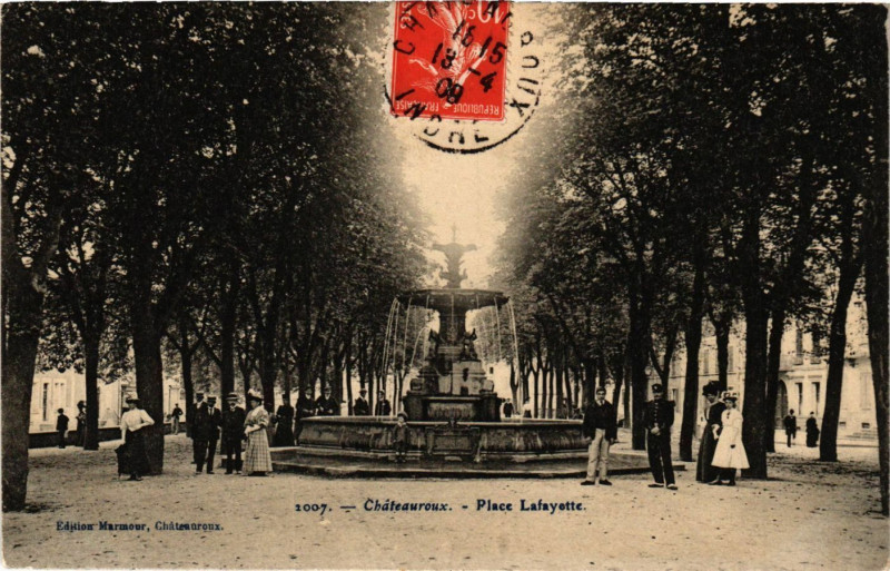 Carte postale ancienne Chateauroux - Pace Lafayette à Châteauroux