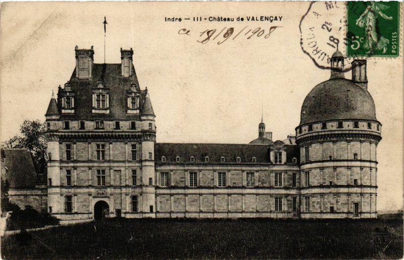 Carte postale ancienne Indre - Chateau de Valencay à Valençay