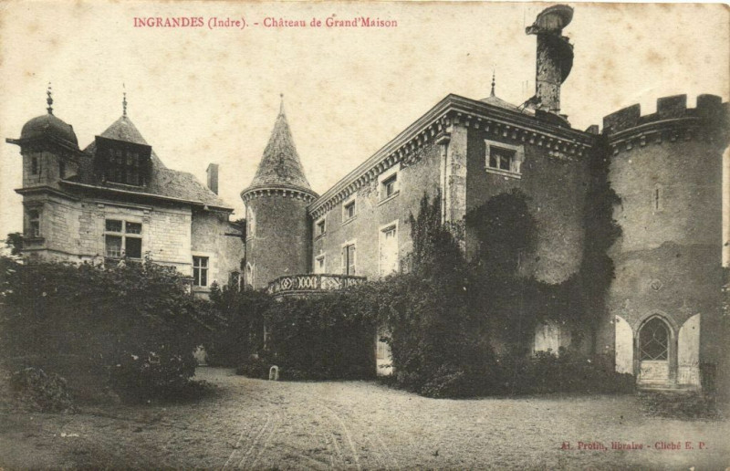 Carte postale ancienne Château de Grand'Maison à Ingrandes