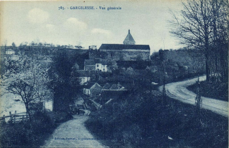 Carte postale ancienne Gargilesse - Vue générale