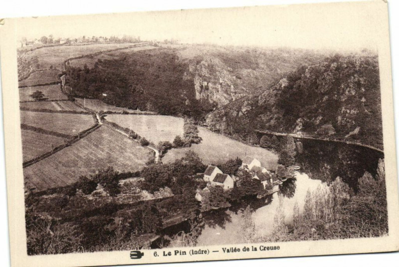 Carte postale ancienne Le Pin - Vallée de la Creuse