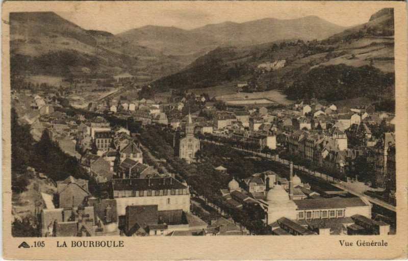 Carte postale ancienne La Bourboule Vue Generale à La Bourboule
