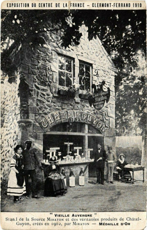 Carte postale ancienne Clermont-Ferrand - Stande de la Source Miraton à Clermont-Ferrand