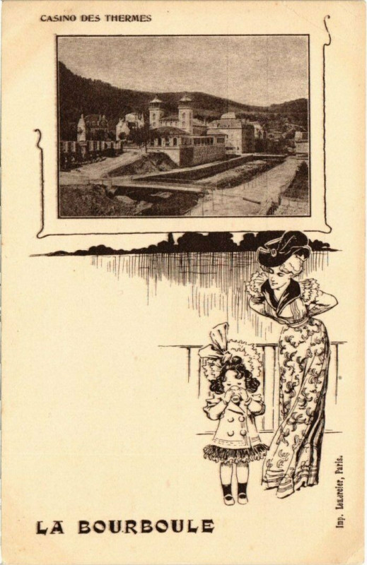 Carte postale ancienne La Bourboule - Casino des THERMes à La Bourboule