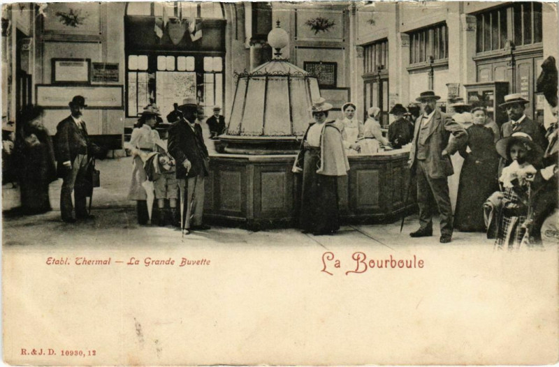 Carte postale ancienne La Bourboule - Etabl. THERMal - La Grande Buvette à La Bourboule