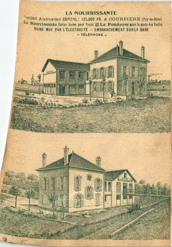 Carte postale ancienne Courpiere - La Nourrissante à Courpière