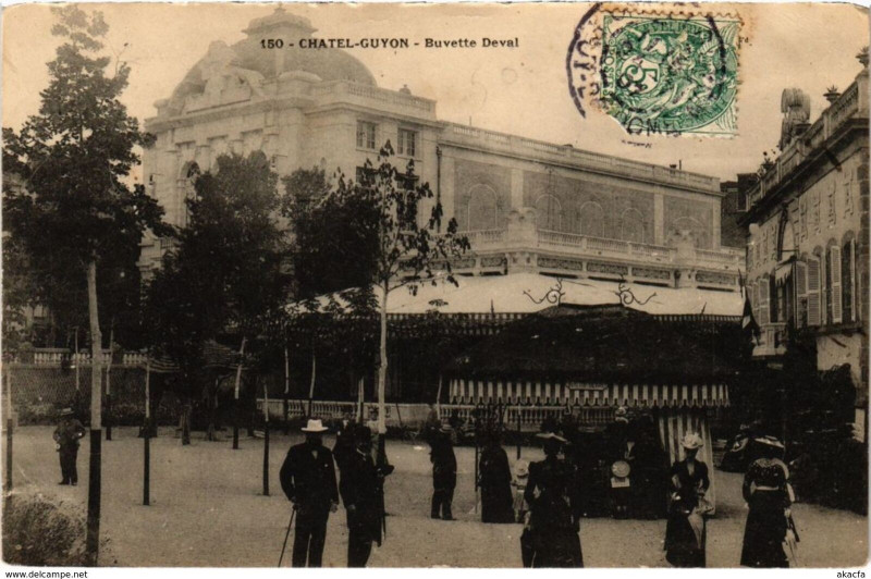Carte postale ancienne Chatel-Guyon - Buvette Deval  France à Châtel-Guyon