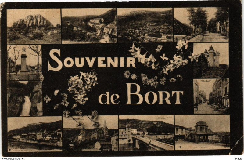 Carte postale ancienne Souvenir De Bort