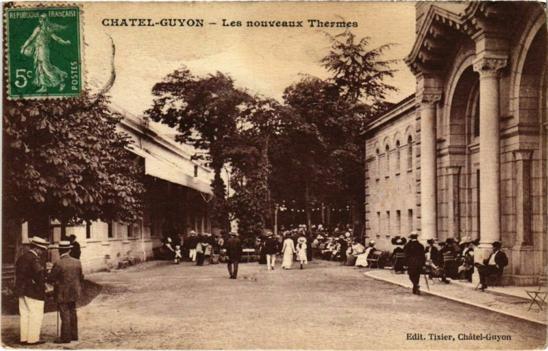 Carte postale ancienne Chatel-Guyon - Les Nouveaux THERMes à Châtel-Guyon
