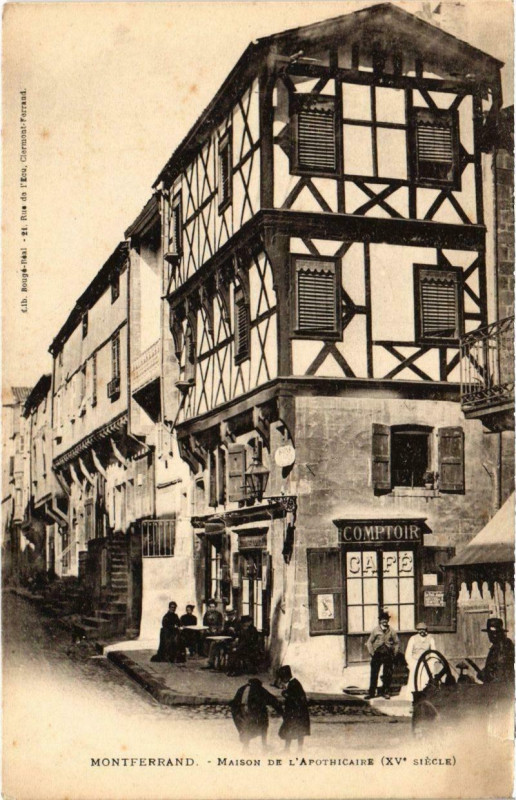 Carte postale ancienne Montferrand - Maison de l'Apothicaire