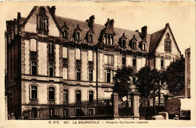 Carte postale ancienne La Bourboule - Hospice Guillaume Lacoste à La Bourboule