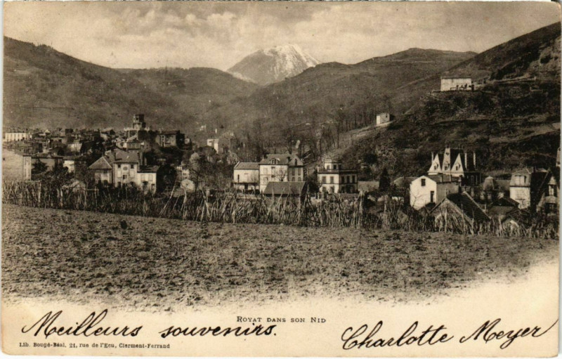 Carte postale ancienne Royat dans Son à Royat