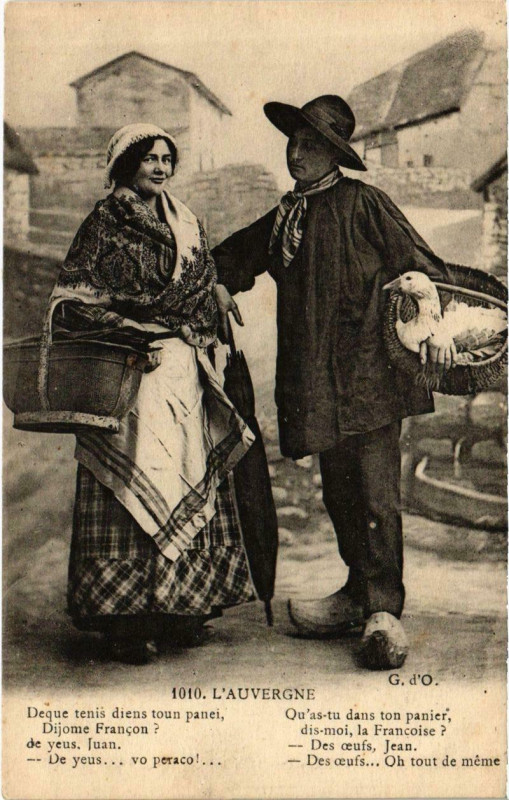 Carte postale ancienne L'Auvergne