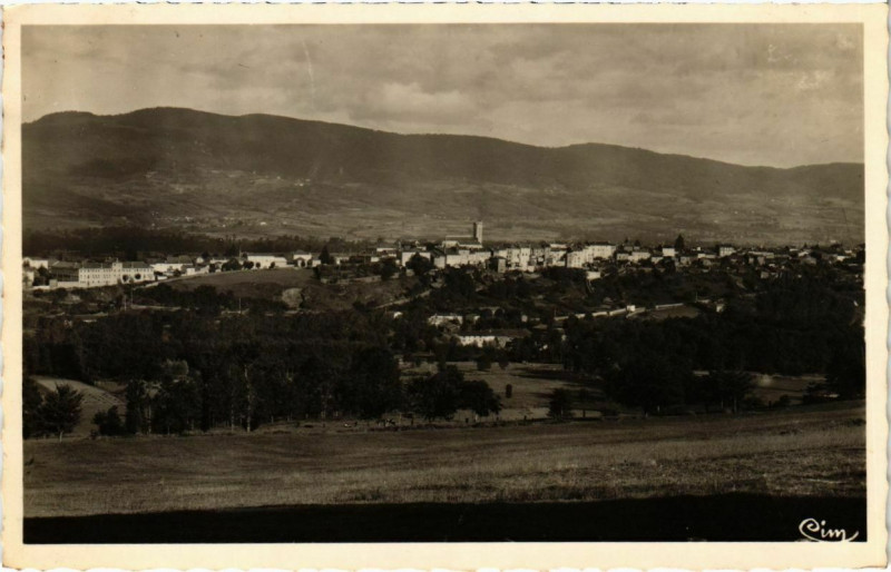 Carte postale ancienne Arlanc - Vue générale à Arlanc