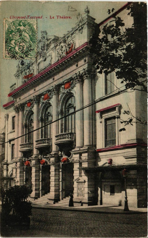Carte postale ancienne Clermont-Ferrand le Theatre à Clermont-Ferrand