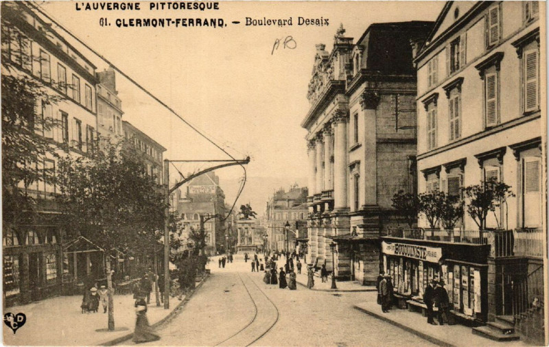 Carte postale ancienne Clermont-Ferrand Boulevard Desaix à Clermont-Ferrand