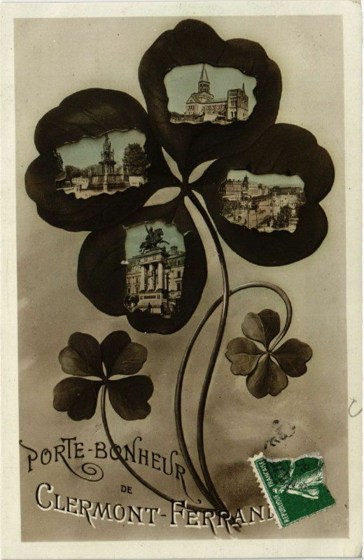 Carte postale ancienne Clermont-Ferrand Porte-Bonheur à Clermont-Ferrand