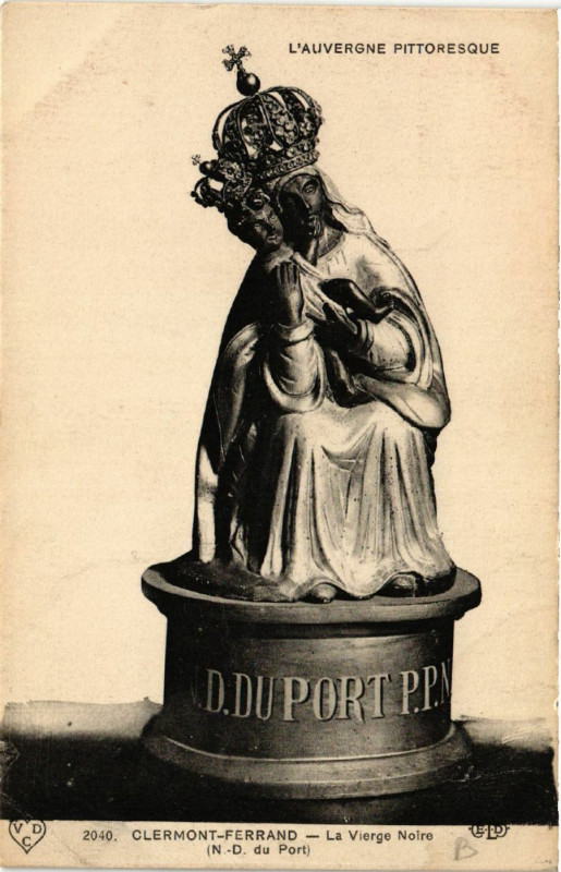 Carte postale ancienne Clermont-Ferrand La Vierge Noire à Clermont-Ferrand
